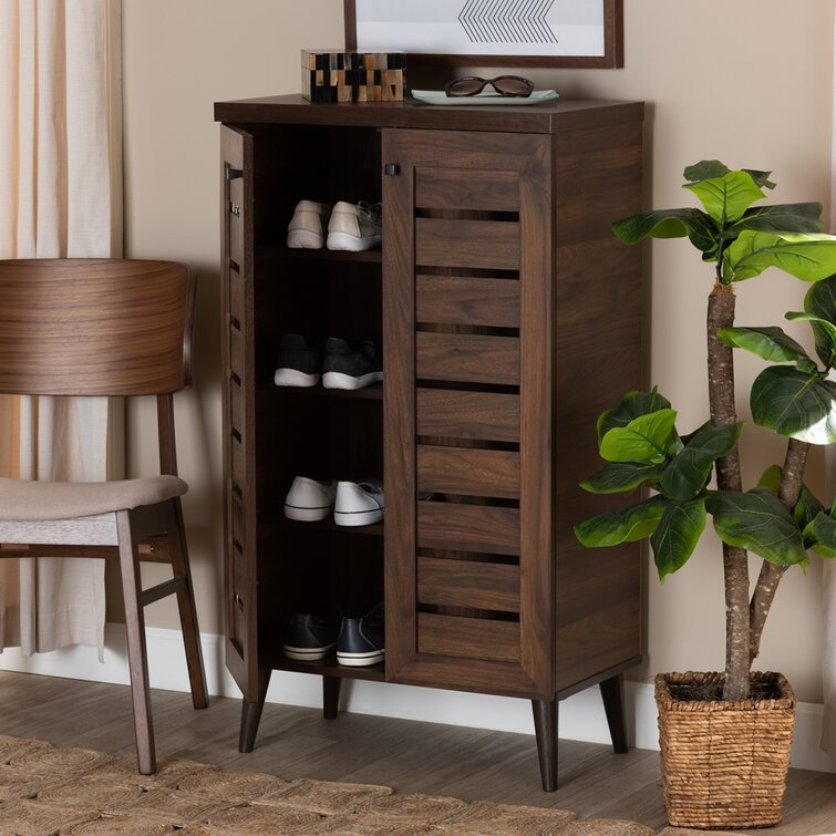 Slatted shoe storage deals cabinet